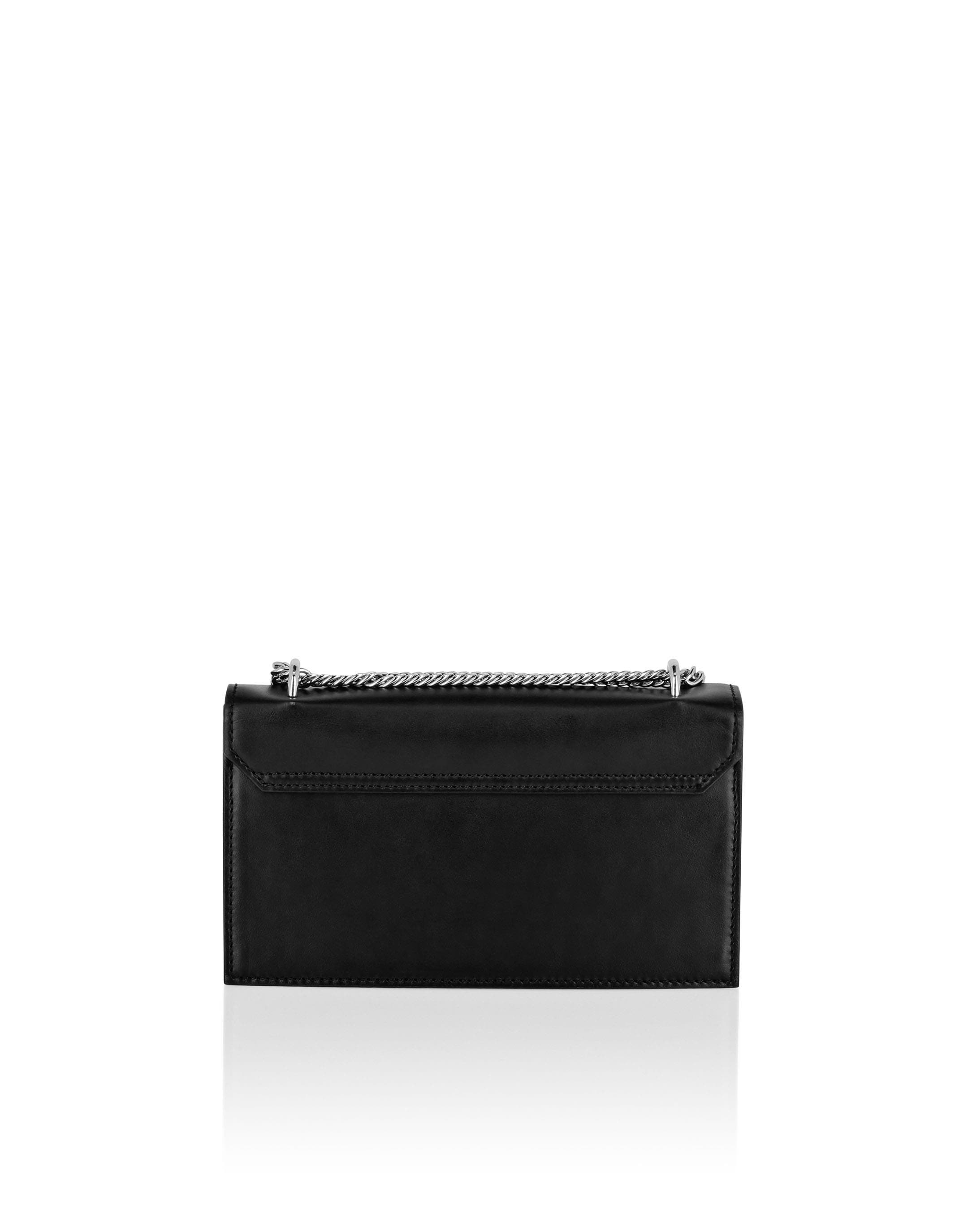 Small Leather Shoulder Bag Women, Alternate, color, black