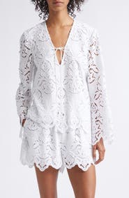 Toccin Halina Cutwork Cotton Top