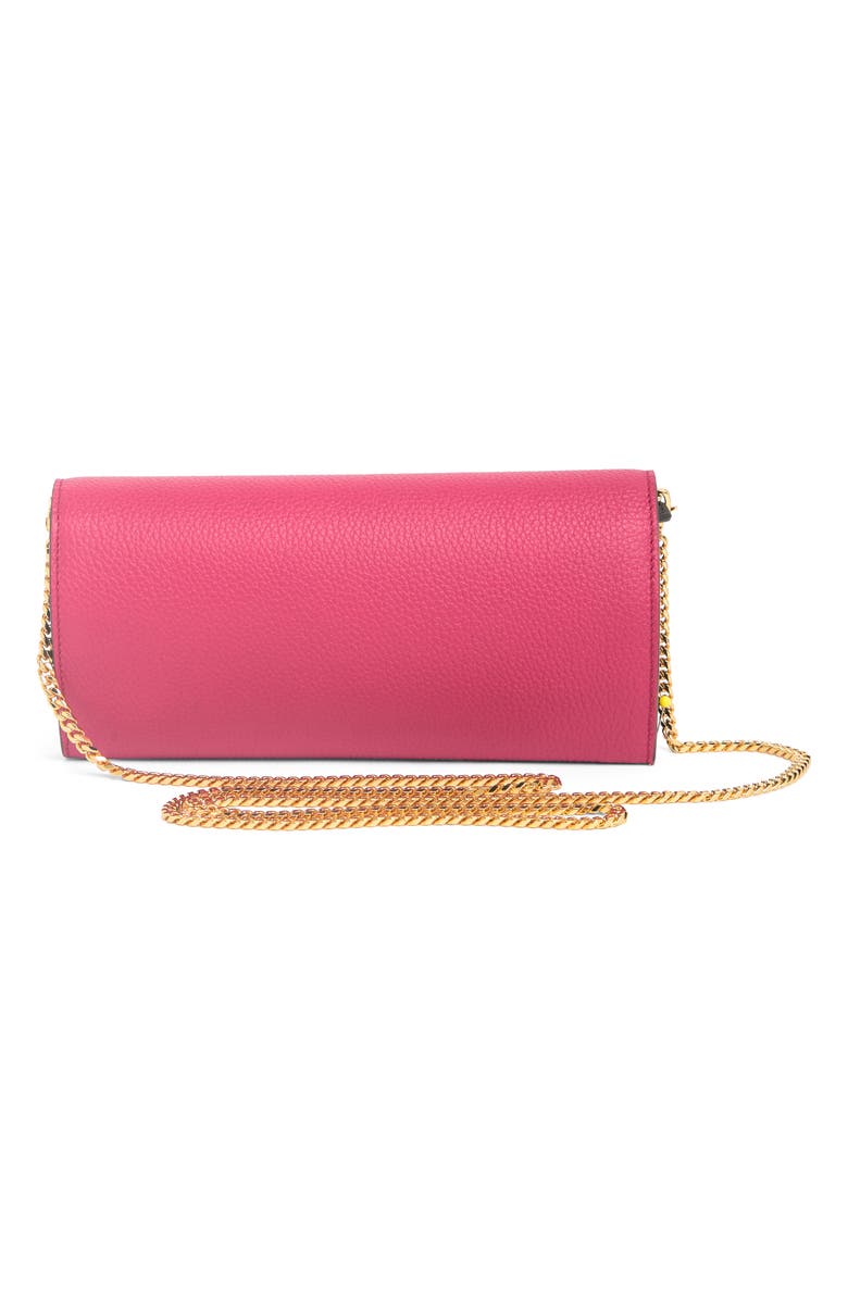 McQueen Skull Crossbody Wallet, Alternate, color, 