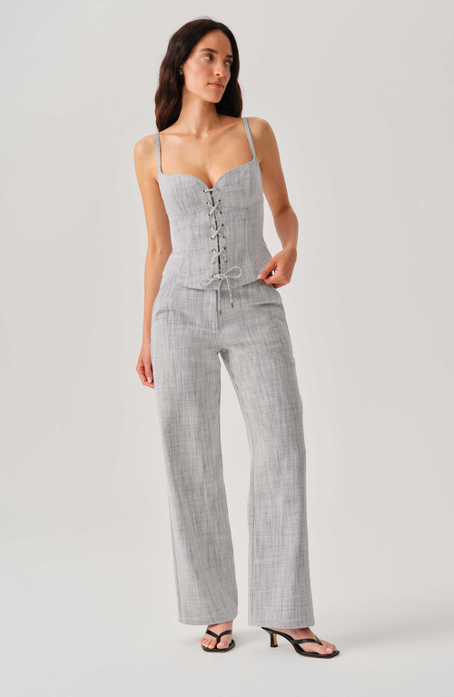 Leman Mercer Juliette Top In Gray