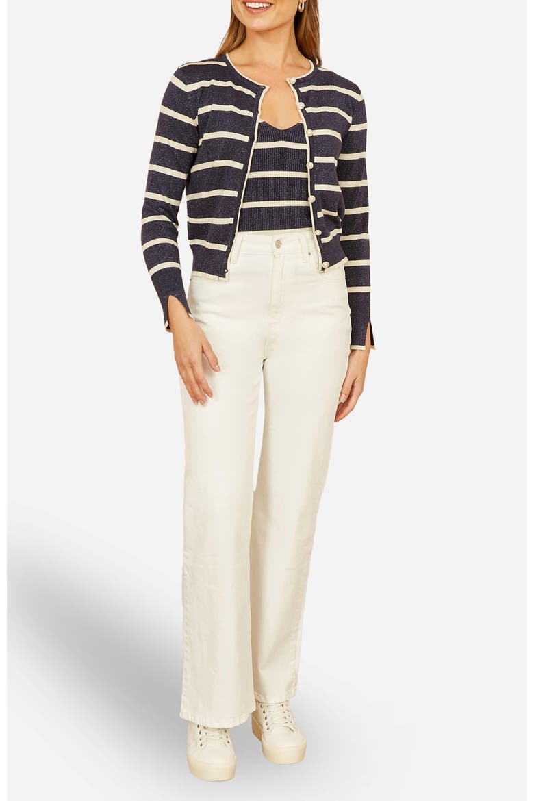 Wide Leg High Waist Jeans, Alternate, color, White