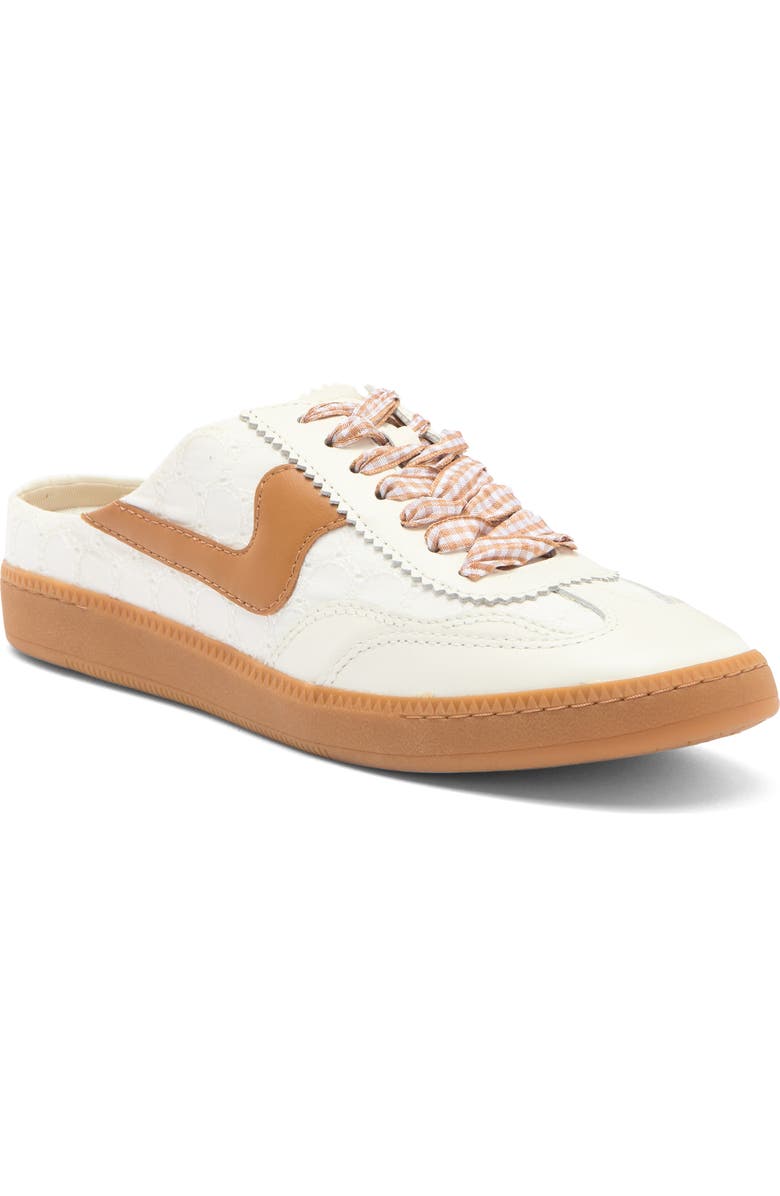 Dolce Vita Notice Mule Sneaker, Main, color, White/Tan Eyelet