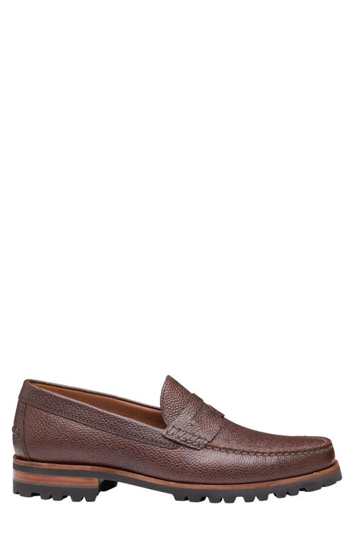 Johnston & Murphy Collection Baldwin Lug Penny Loafer In Brown