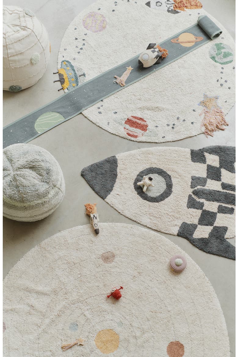 Rocket Cotton Blend Washable Rug, Alternate, color, DARK GREY