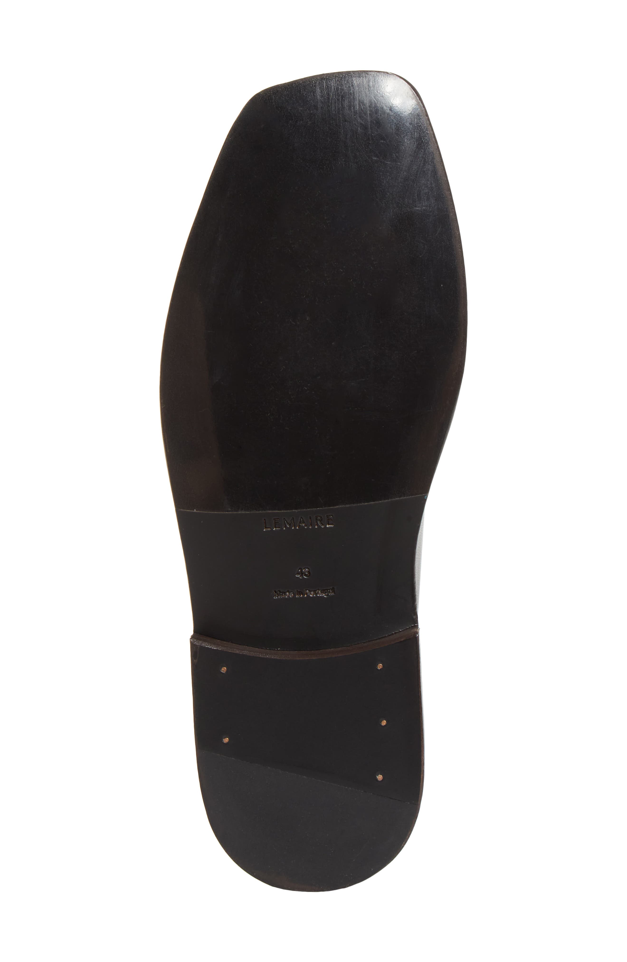Lemaire Piped Slipper Loafer, Alternate, color, Black / Dark Chocolate