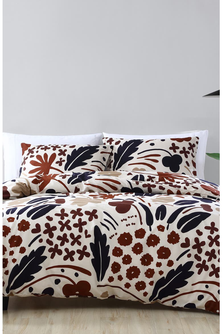 Suvi Comforter & Sham Set, Main, color, BROWN