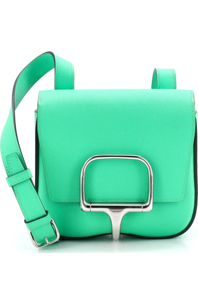 Pre-Owned Hermes Della Cavalleria Shoulder Bag Epsom Mini, Main, color, Vert Comics
