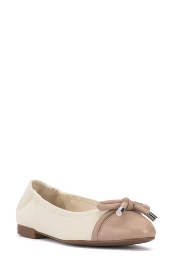 Vince Camuto Women's Maysa Slip-on Ballet Flats In Creamy White