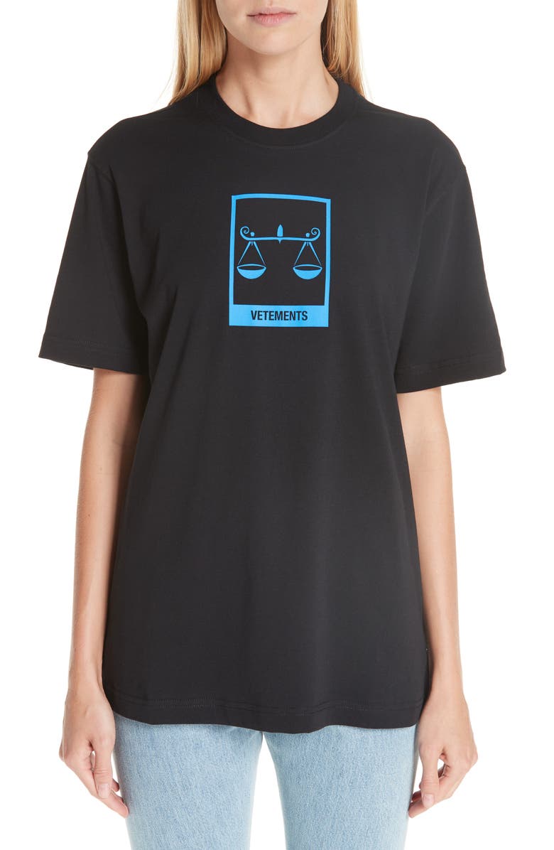 VETEMENTS Horoscope T-Shirt, Main, color,