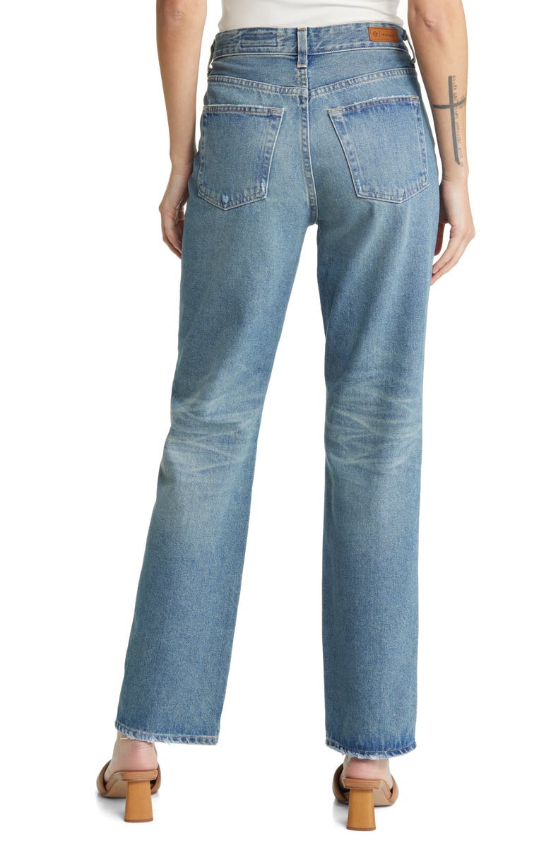 AG Alexxis Straight Leg Jeans, Alternate, color, 19 Years Reunion