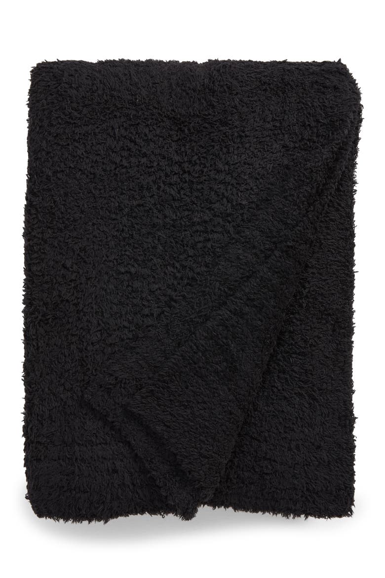 CozyChic™ Throw Blanket, Main, color, BLACK
