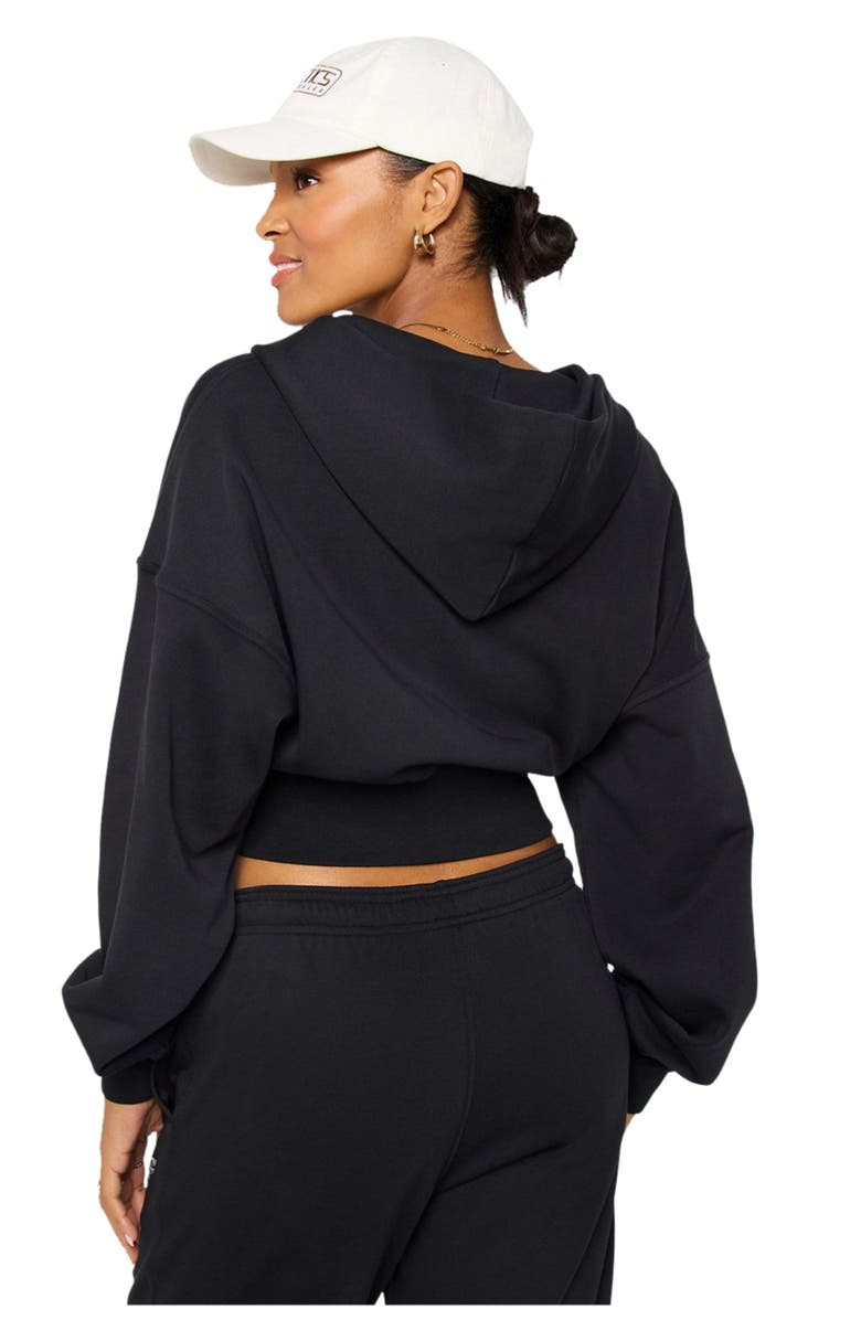 Fabletics Year Round Terry Cropped Full-Zip Hoodie, Alternate, color,