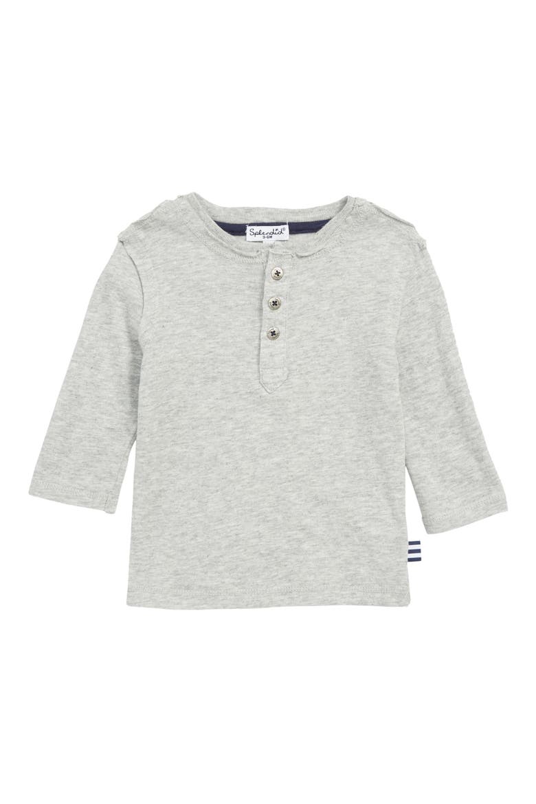 Henley Tee, Main, color, HEATHER GREY
