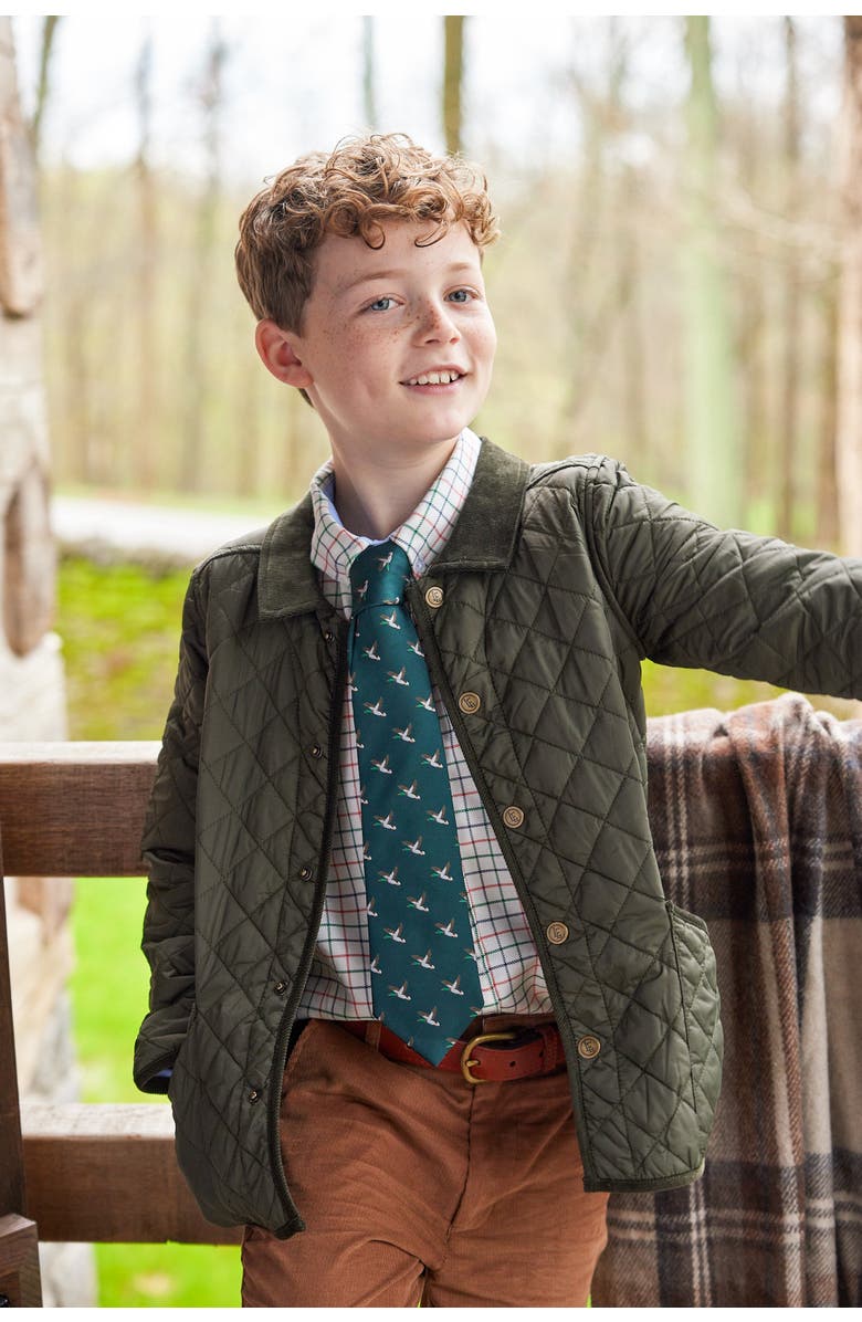 Little English Kids' Neck Tie, Alternate, color, Mallard