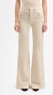 7 For All Mankind Modern Dojo Tailorless High Waist Flare Jeans