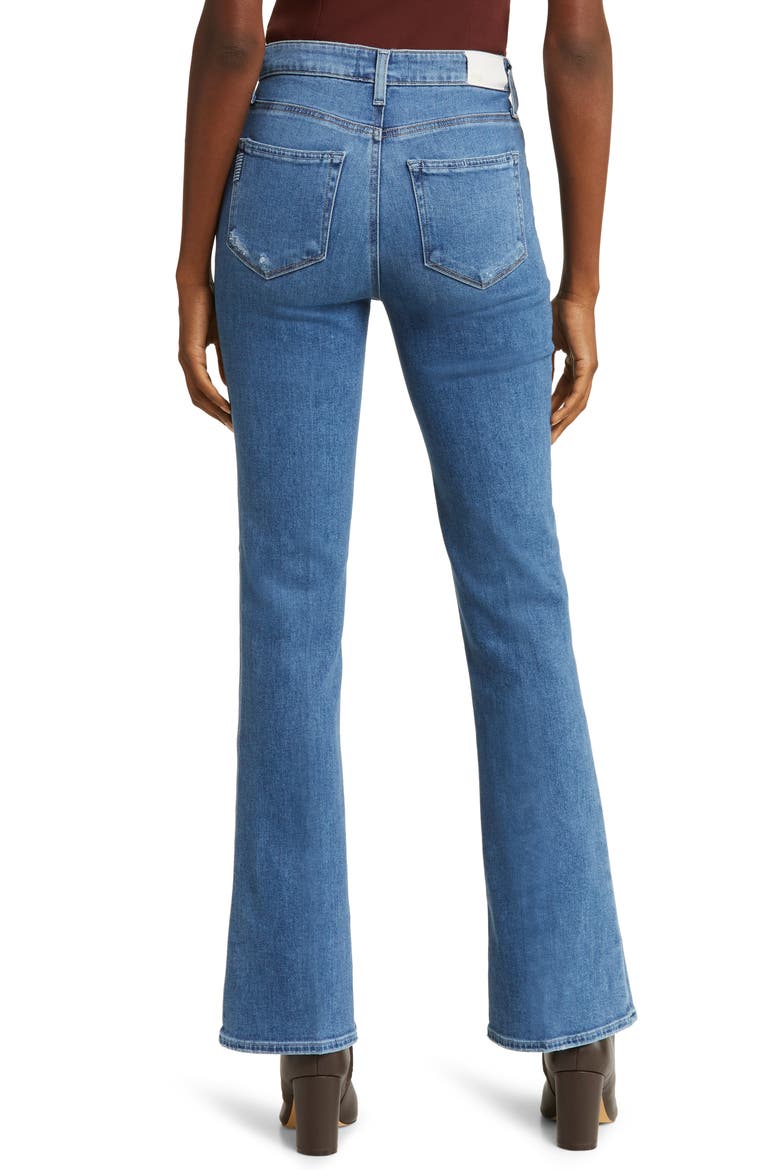 Laurel Canyon High Waist Flare Jeans, Alternate, color, ROCK SHOW DISTRESSED