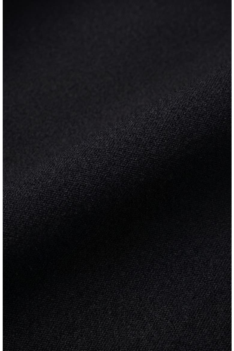 High Neck Zip Mini Dress, Alternate, color, Black