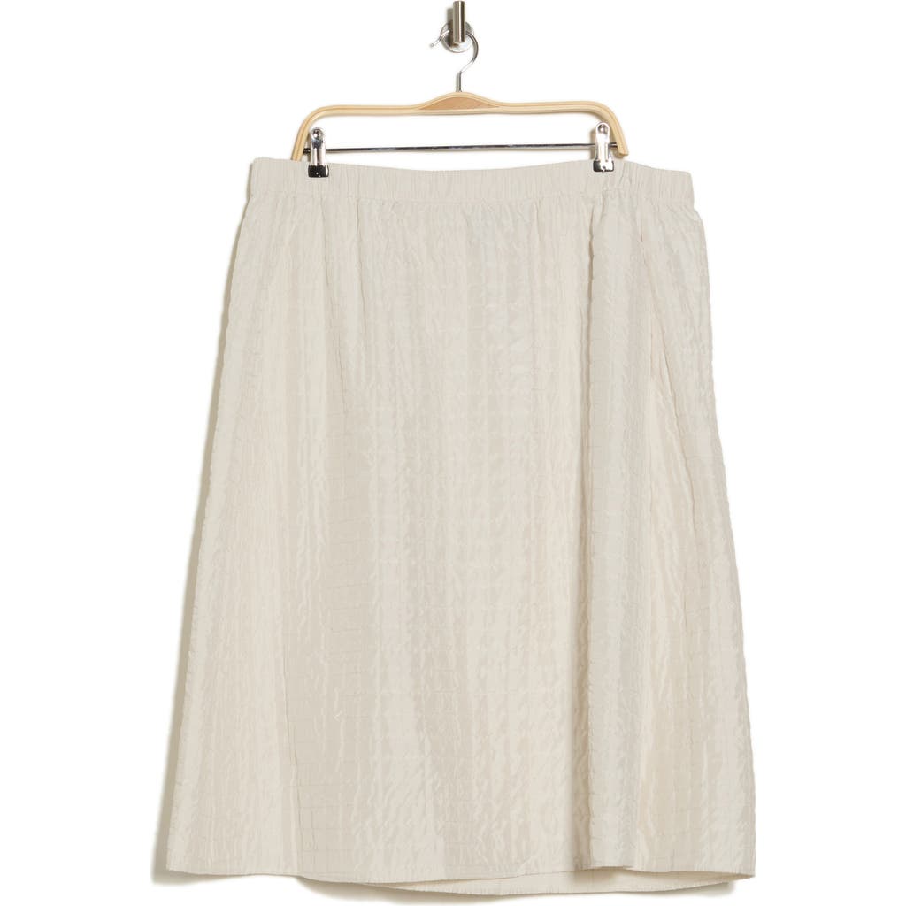 Eileen Fisher A-line Silk Skirt In Bone