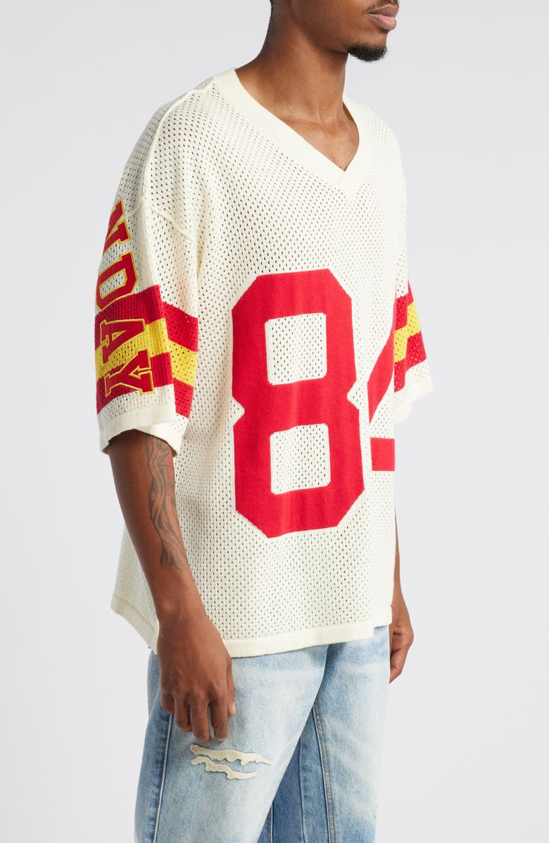 DIET STARTS MONDAY '84 Mesh Appliqué Cotton Graphic Jersey, Alternate, color, 