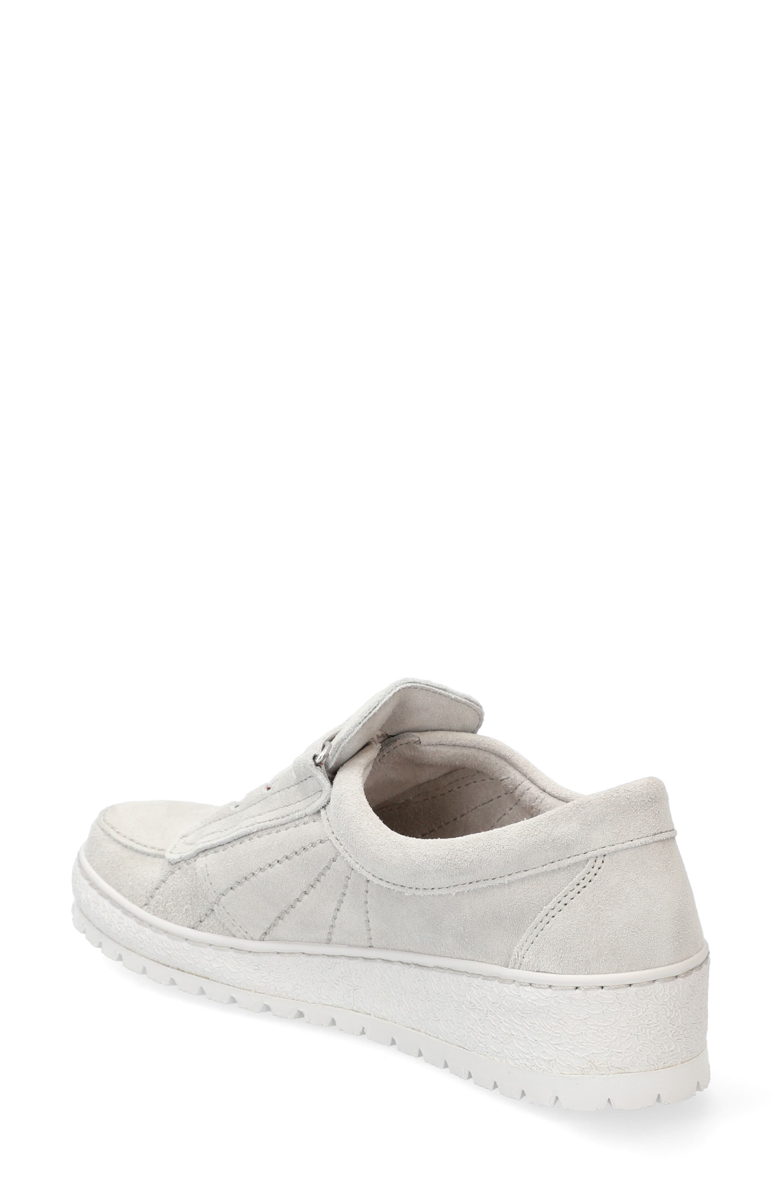 Lady Low Top Sneaker, Alternate, color, STONE VELOUR SUEDE