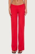 EDIKTED Anika Scooped Straight Leg Pants