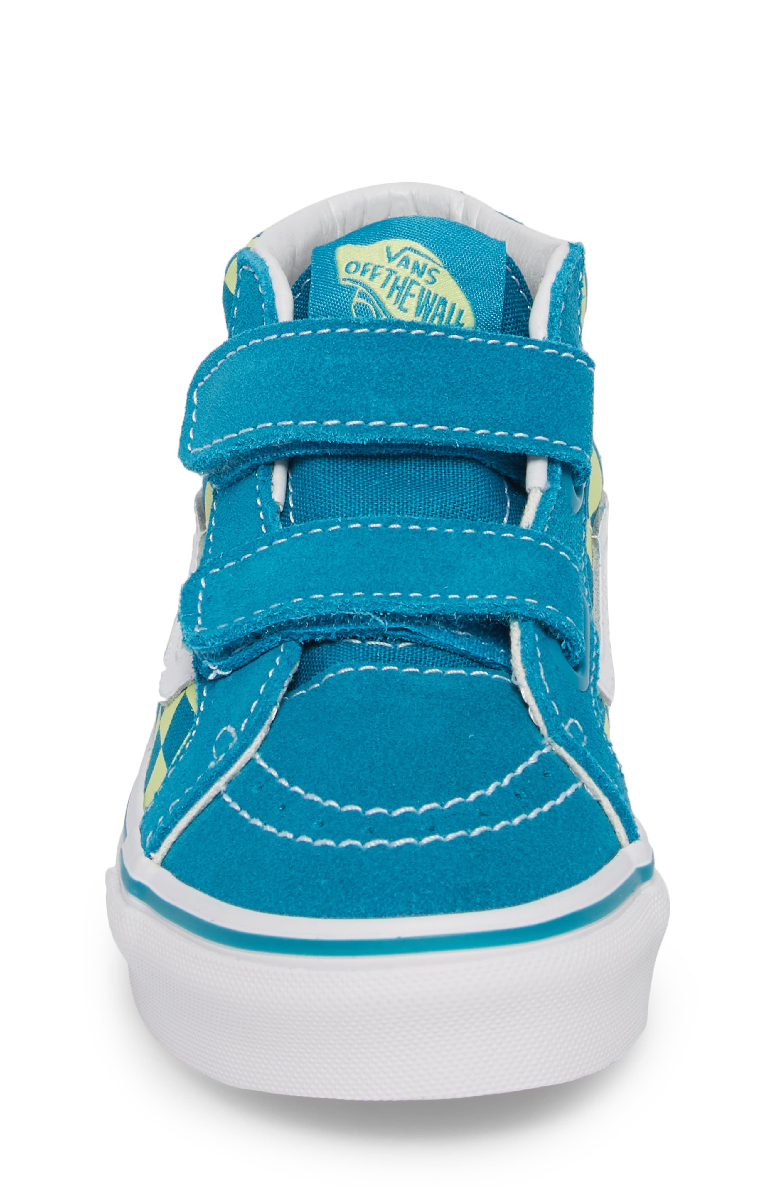 Sk8-Mid Reissue V Sneaker, Alternate, color, ENAMEL BLUE/ SHARP GREEN