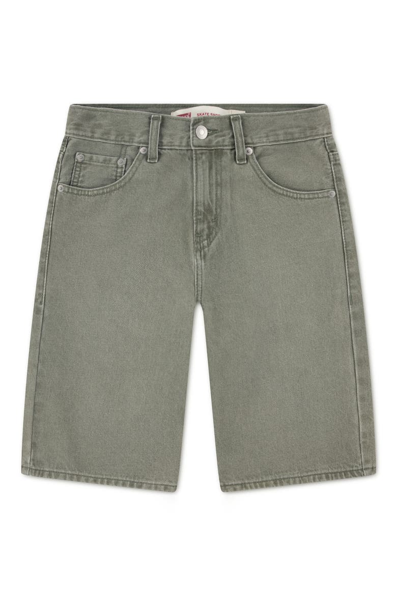 Kids' Denim Skate Shorts, Main, color, CACTI WASH