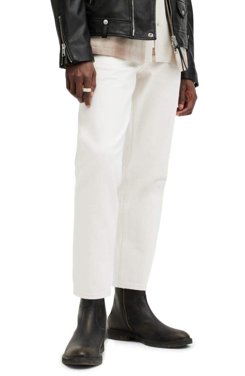 AllSaints Dean Crop Slim Fit Jeans, Alternate, color, 