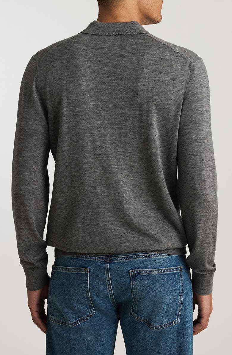 Mavi Jeans Wool Long Sleeve Polo, Alternate, color, 