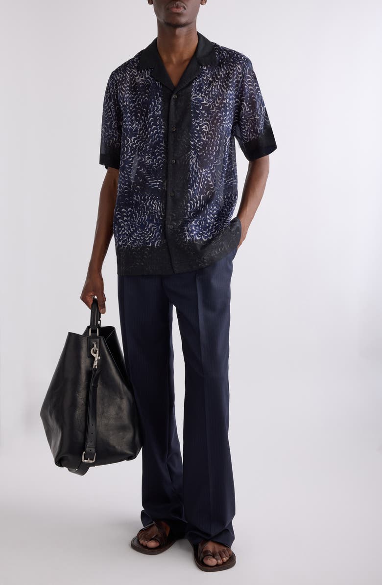 Dries Van Noten Carltone Print Camp Shirt, Alternate, color, 