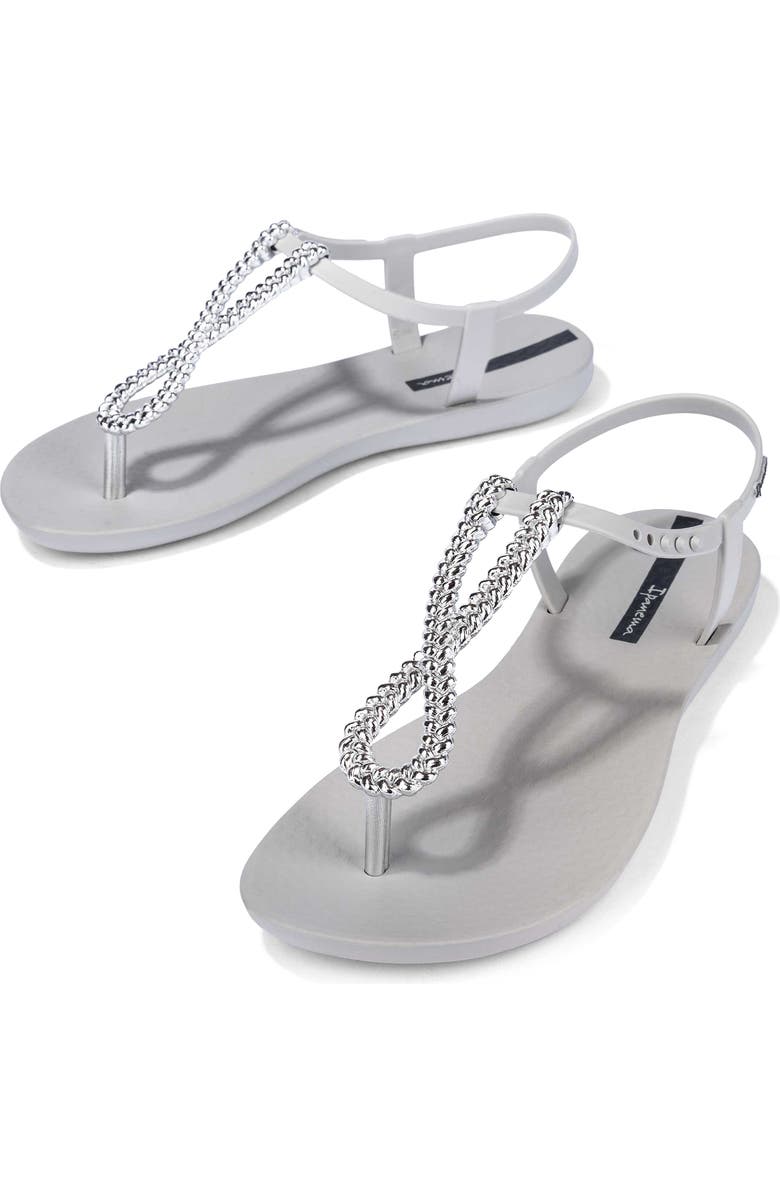Ipanema Twisted Sandal, Alternate, color, Grey/ Silver