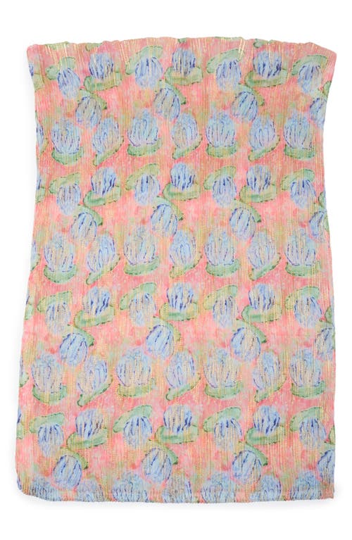 Steve Madden Lily Crinkle Scarf In Peach