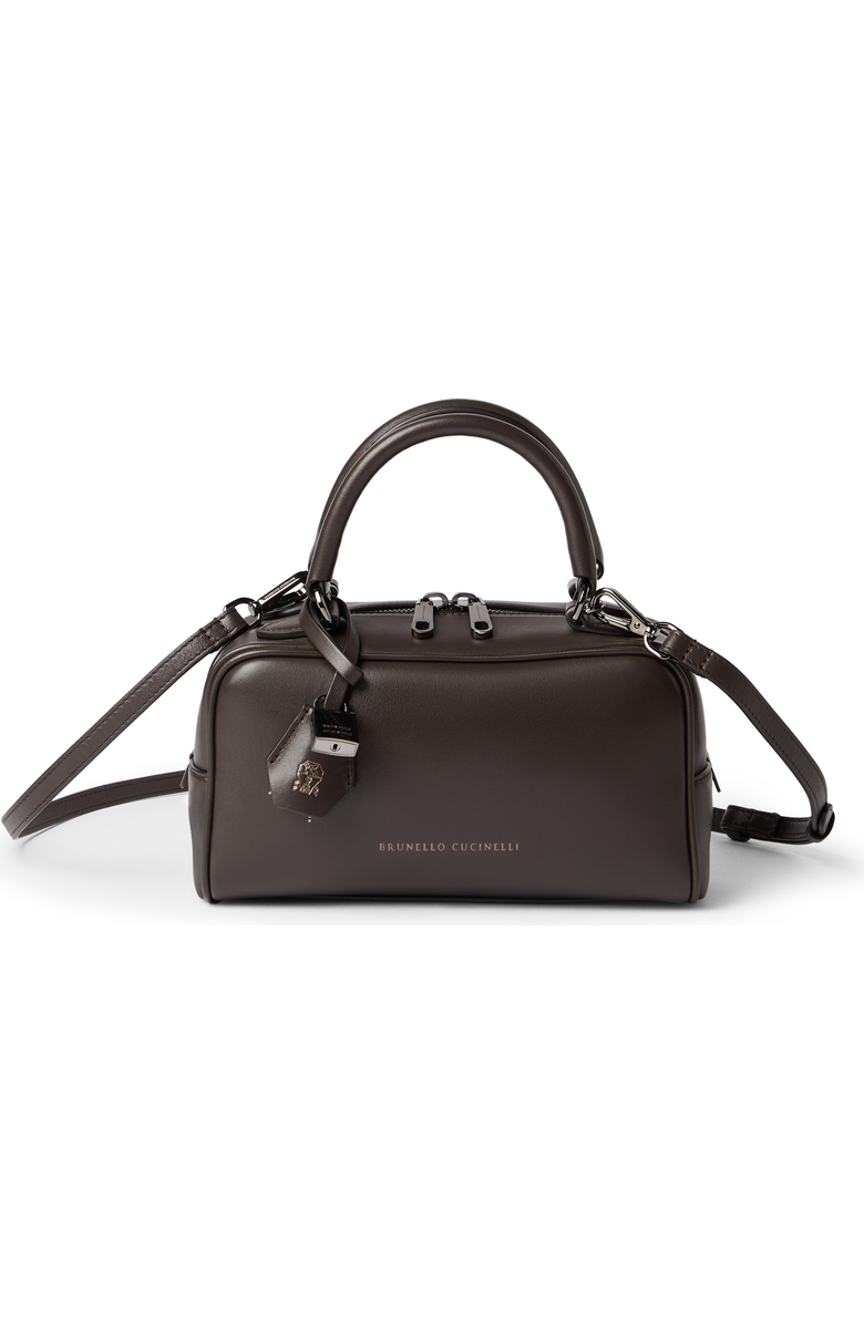 Brunello Cucinelli Nappa Boston Explorer bag, Main, color, Rust Brown