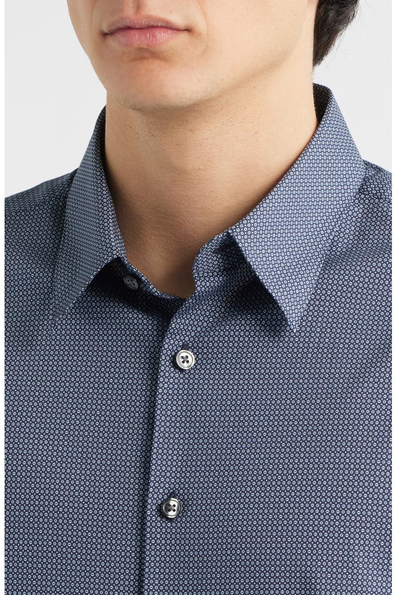 Irving Short Sleeve Stretch Cotton Button-Up Shirt, Alternate, color, OCEAN AIR MULTI