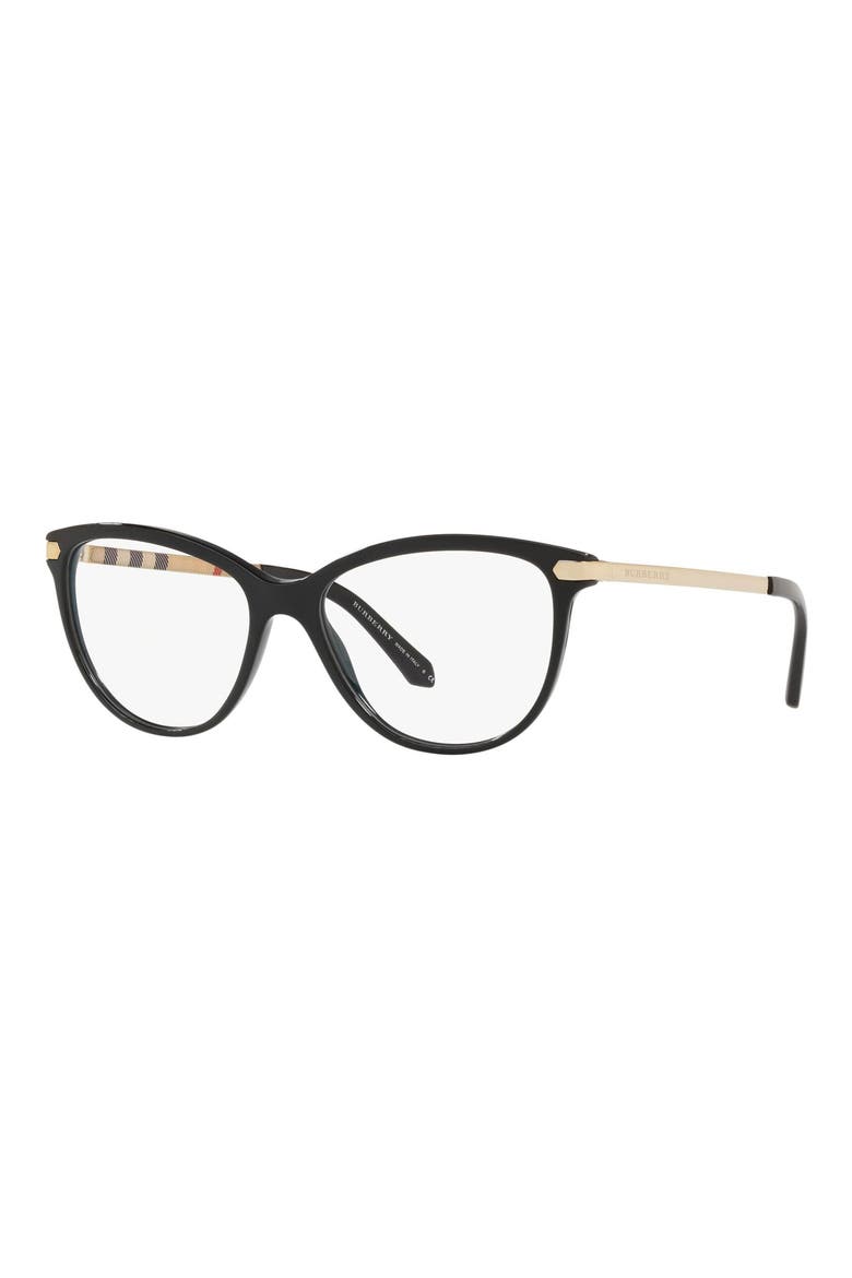 54mm Cat Eye Reading Glasses, Alternate, color, BLACK