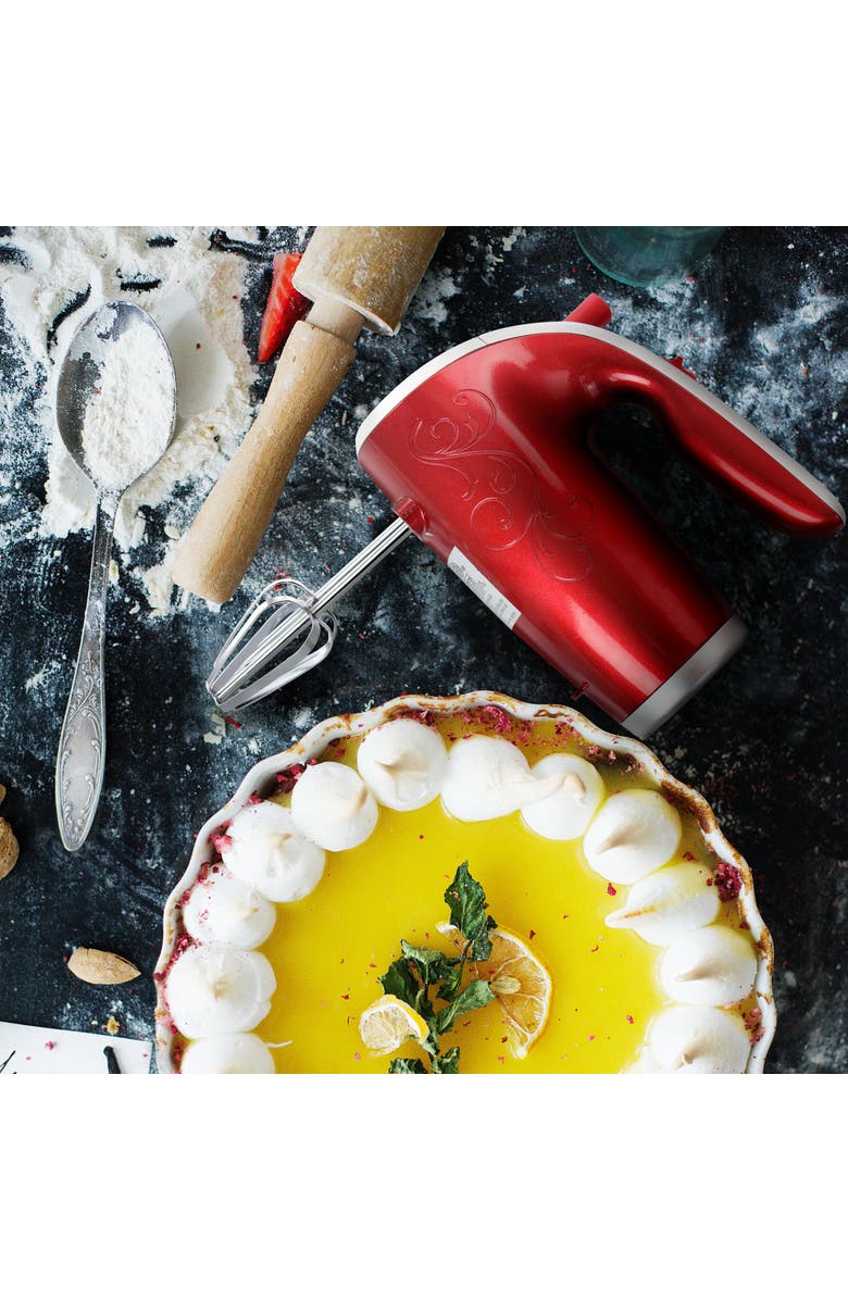 Better Chef 5-Speed 150-Watt Hand Mixer Red w/ Silver Accents, Alternate, color, Red