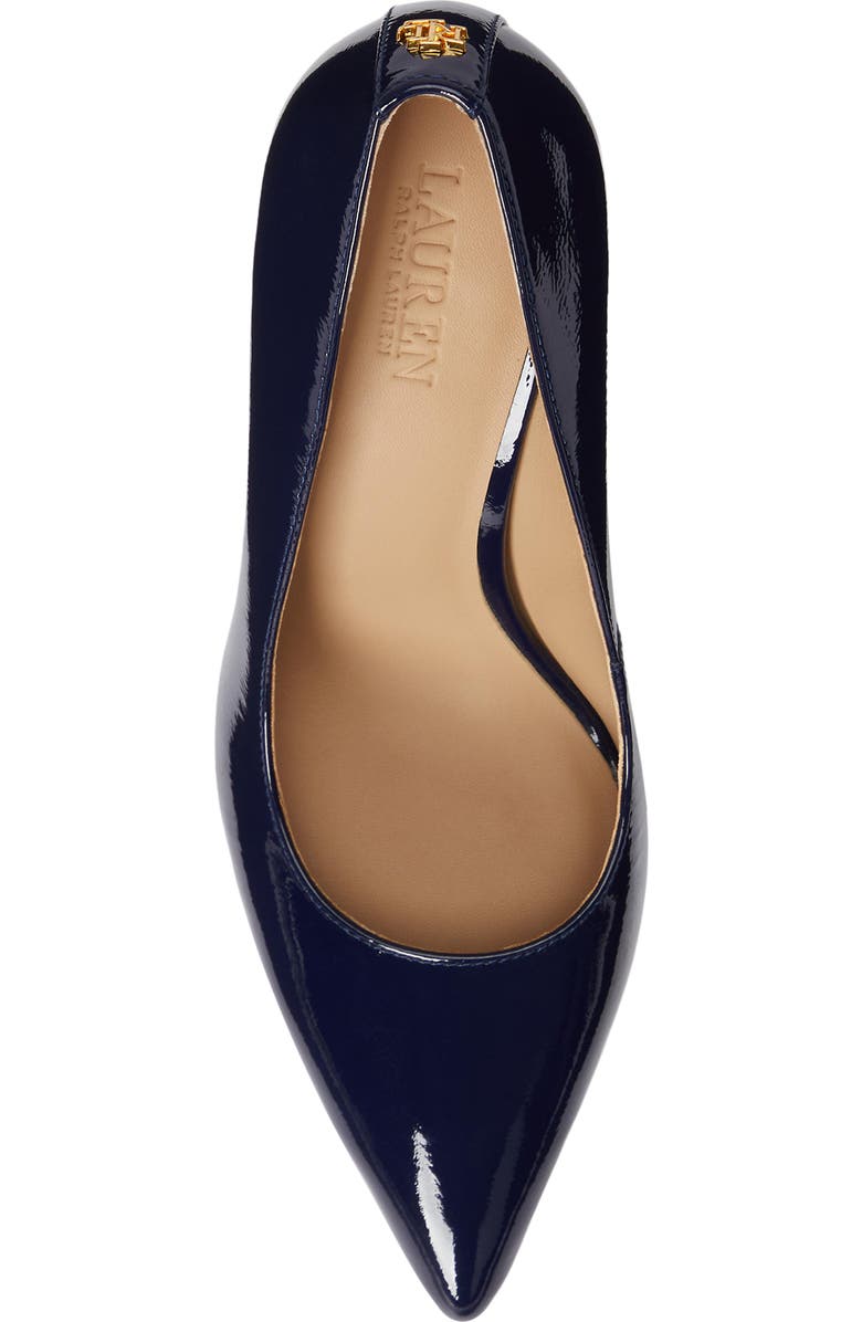 Ralph Lauren Lindella II Pointed Toe Pump, Alternate, color, Refined Navy