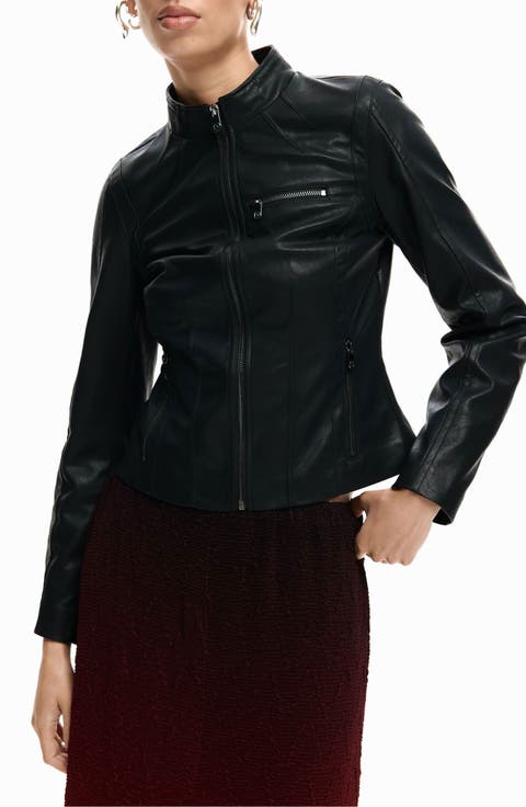 Faux Leather Jacket