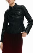 Desigual Faux Leather Jacket