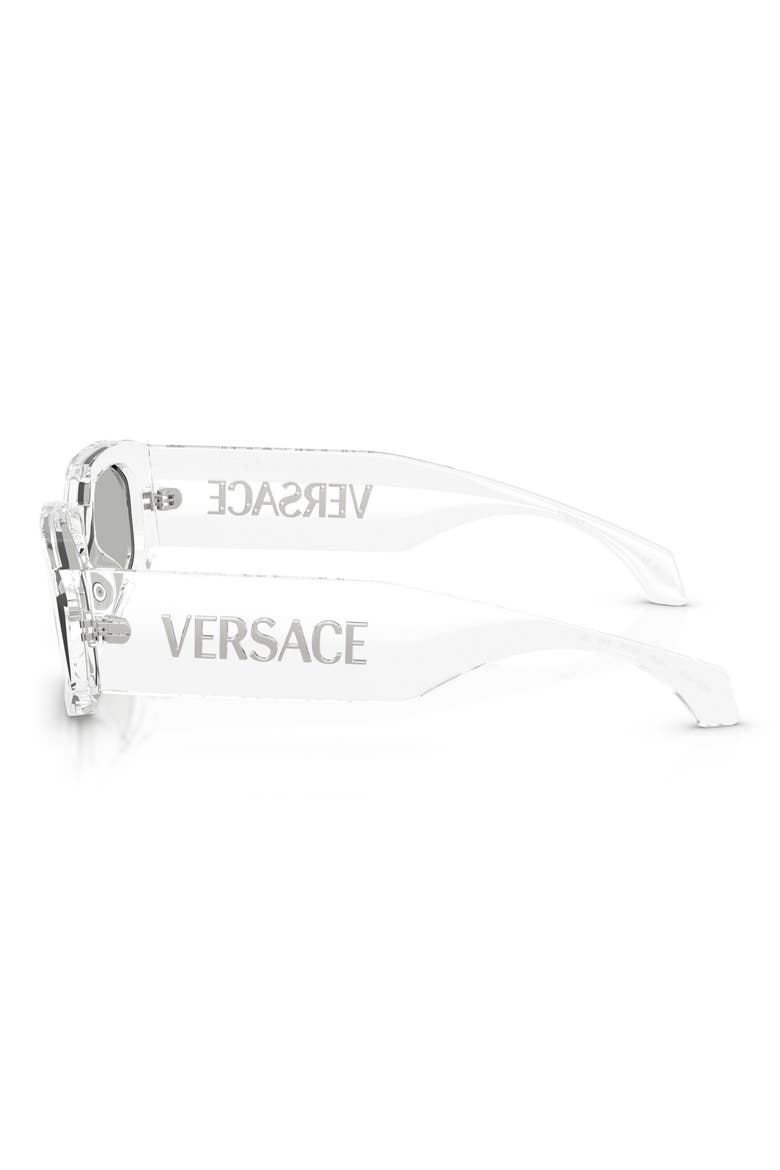 55mm Irregular Sunglasses, Alternate, color, TRANSPARENT