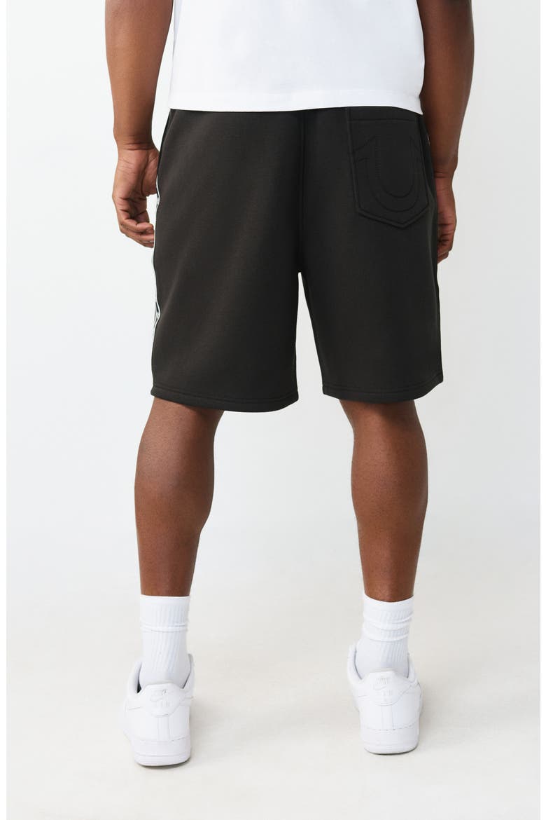 Logo Fleece Shorts, Alternate, color, JET BLACK