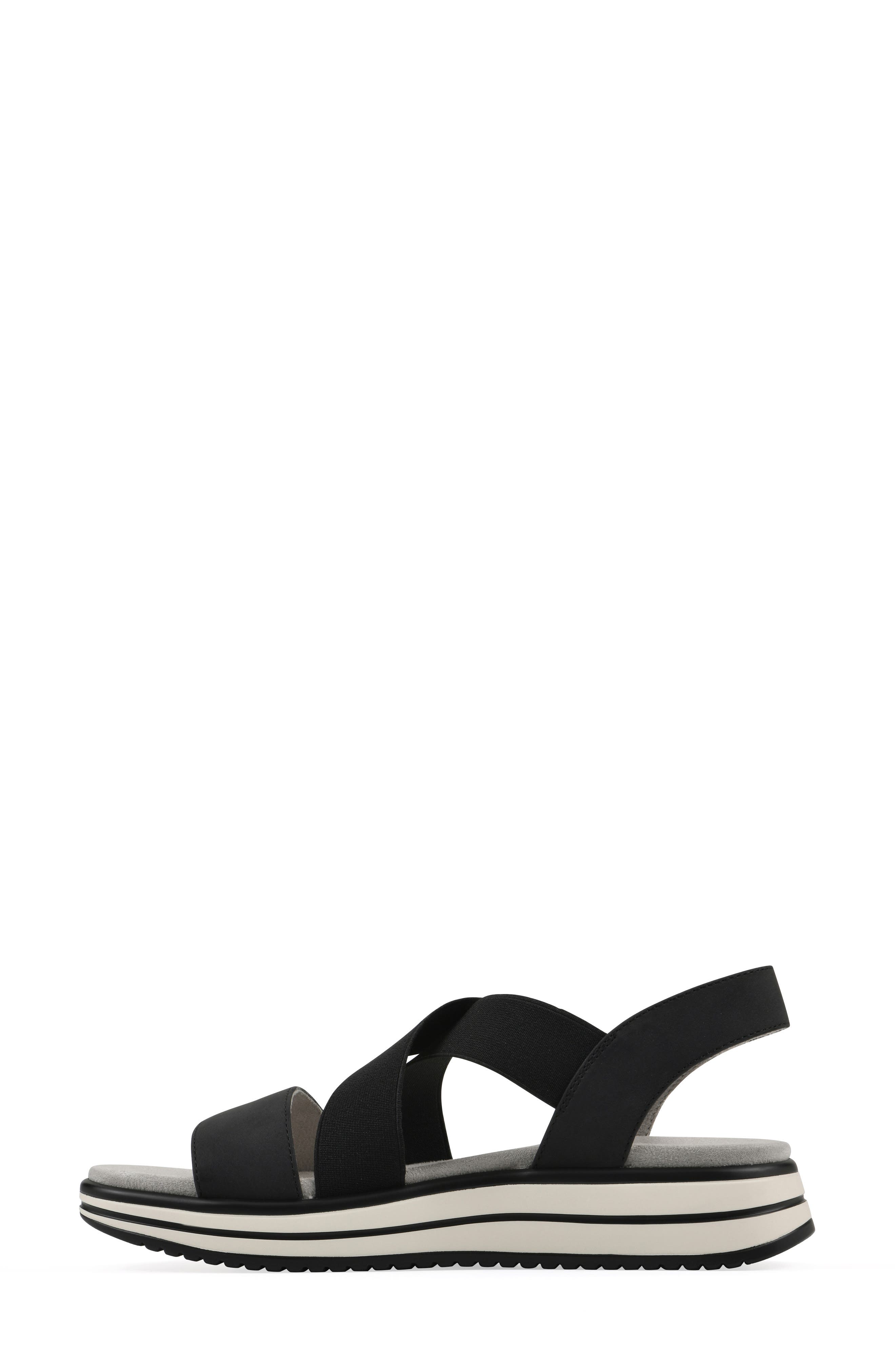CLIFFS BY WHITE MOUNTAIN Hapley Athleisure Sandal, Alternate, color, Black Nubuck