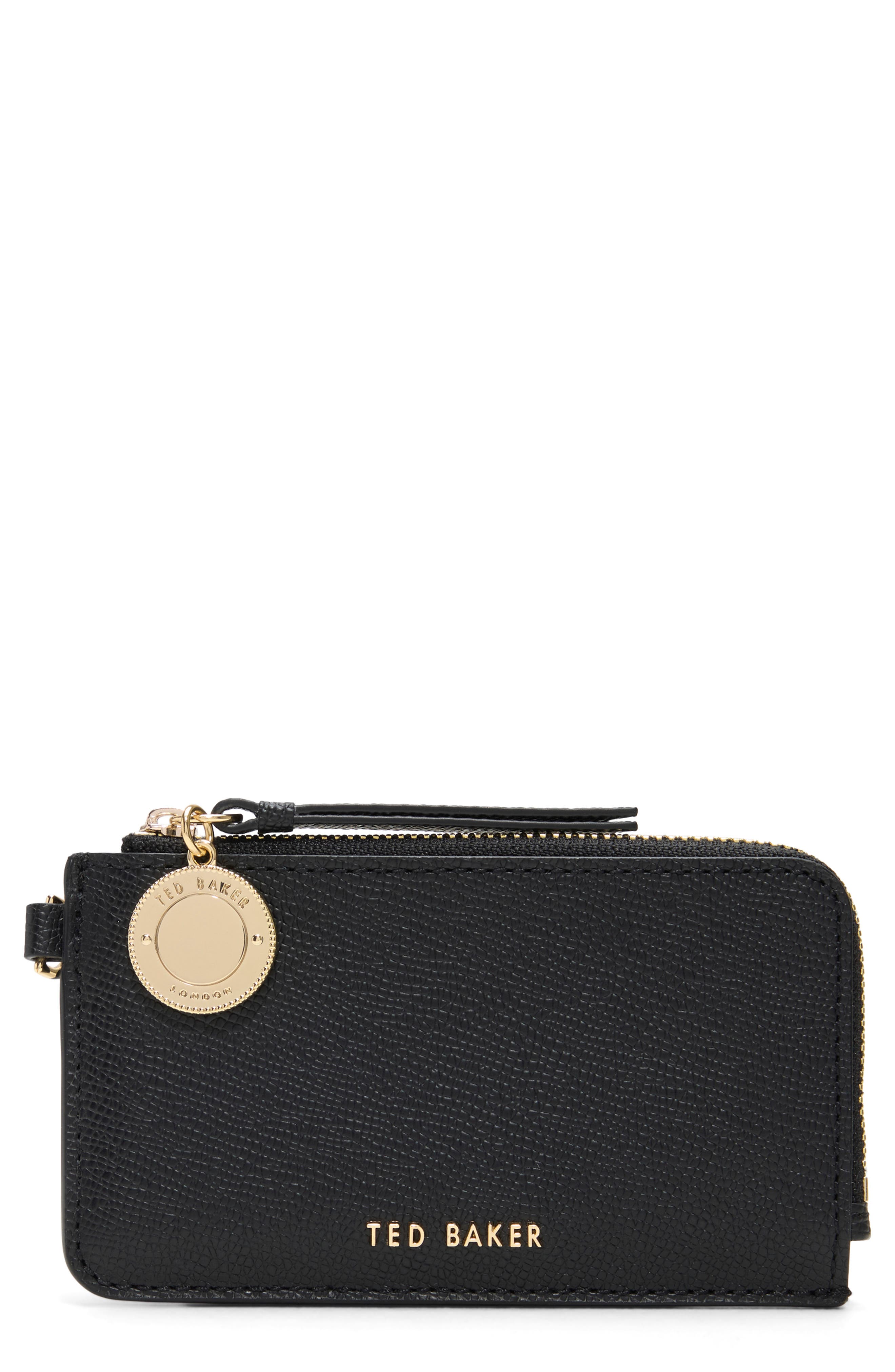 Lulu Leather Zip Card Case