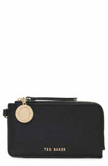 Lulu Leather Zip Card Case