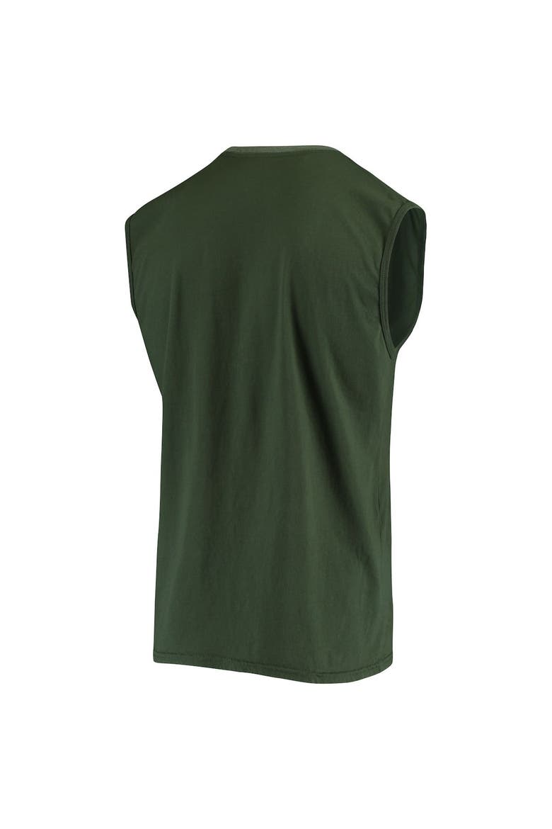 Men's Majestic Threads Green Oakland Athletics Softhand Muscle Tank Top, Alternate, color, Green