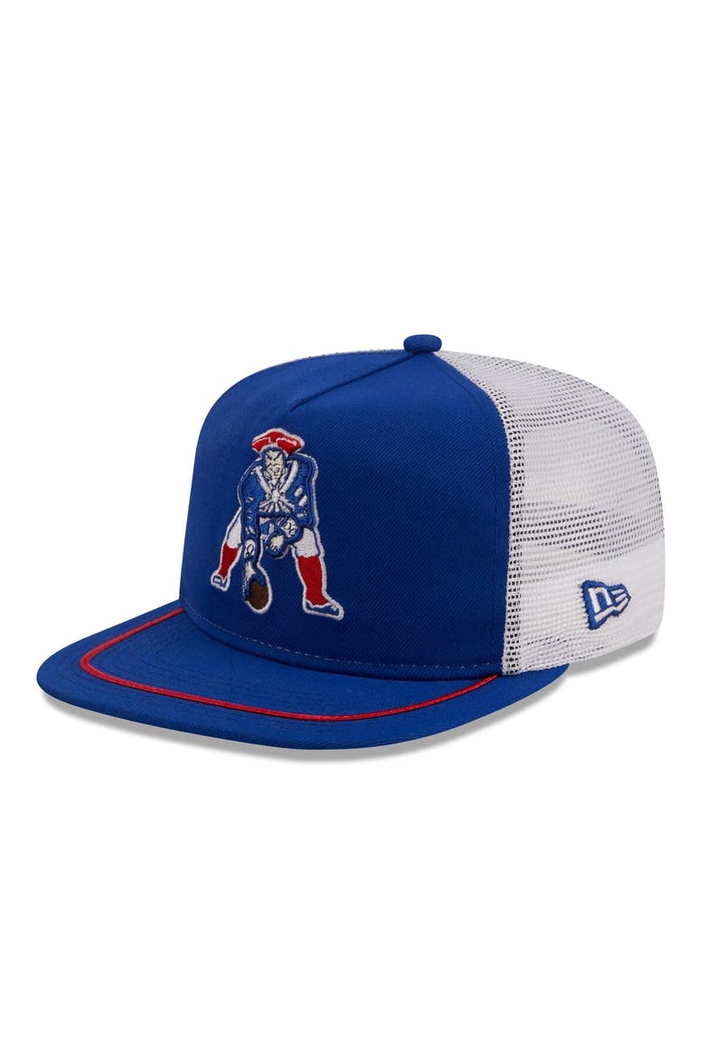 Men's New Era Royal/White New England Patriots Original Classic Golfer Adjustable Hat, Main, color, Royal