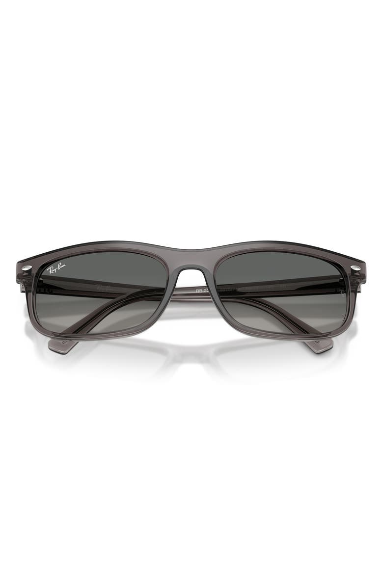 Ray-Ban Rectangular Sunglasses, Alternate, color, Opal Light Grey / Grey