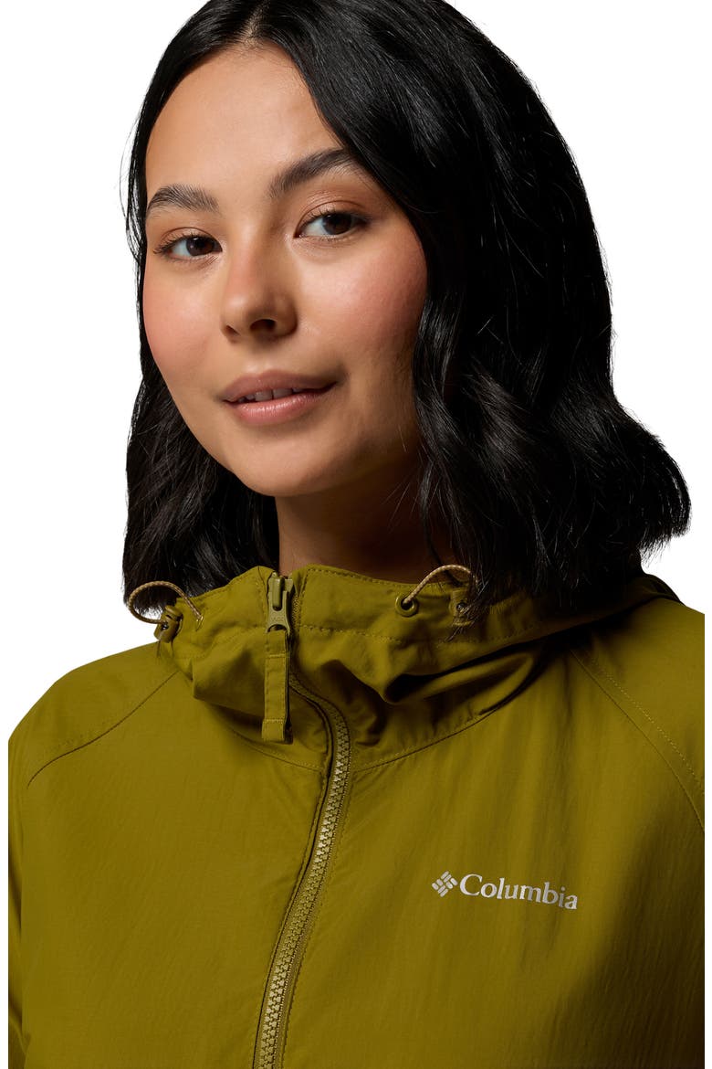 Spire Valley Water Repellent Windbreaker, Alternate, color, MOSSY GREEN