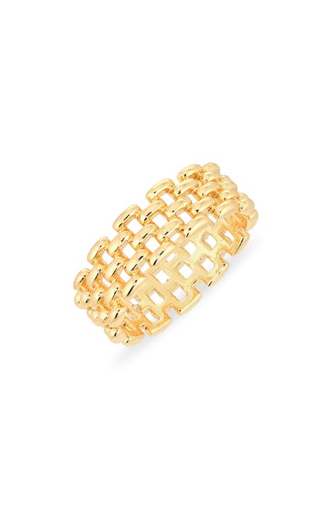 Demi Fine Open Work Wide Band Ring