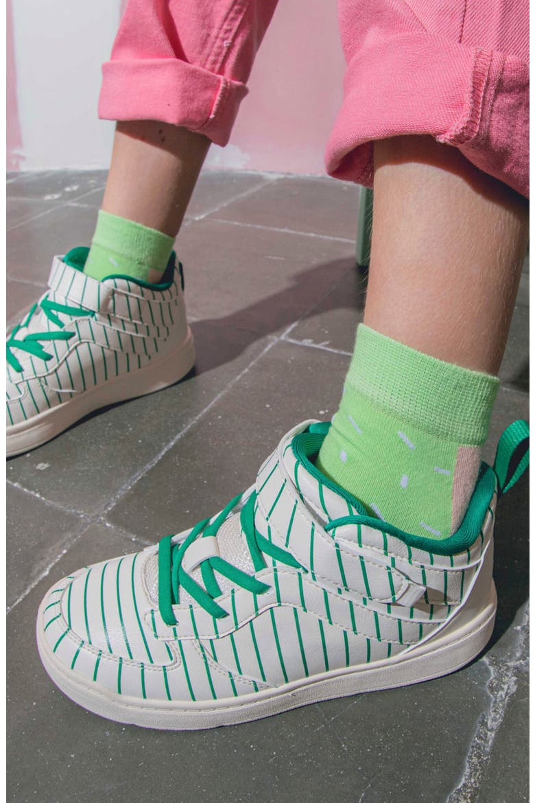 Kids' Dolce Gelato 3D Crew Socks, Alternate, color, DOLCE GELATO